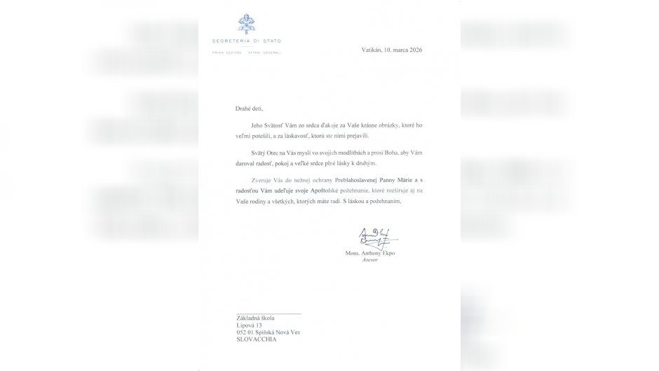 Vzácne poďakovanie